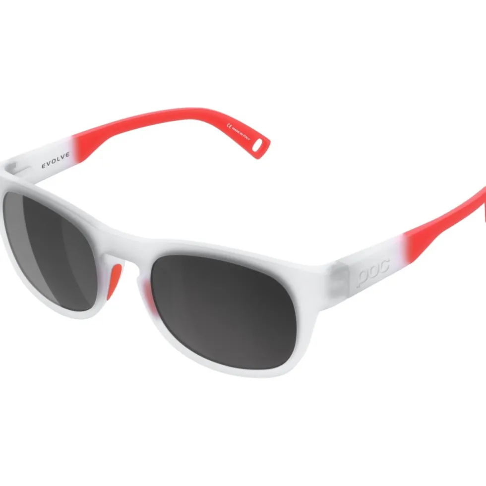 POC Evolve Bril Kinderen - Transparant Crystal/Fluo Orange - Clarity Pocito/Sunny Grey