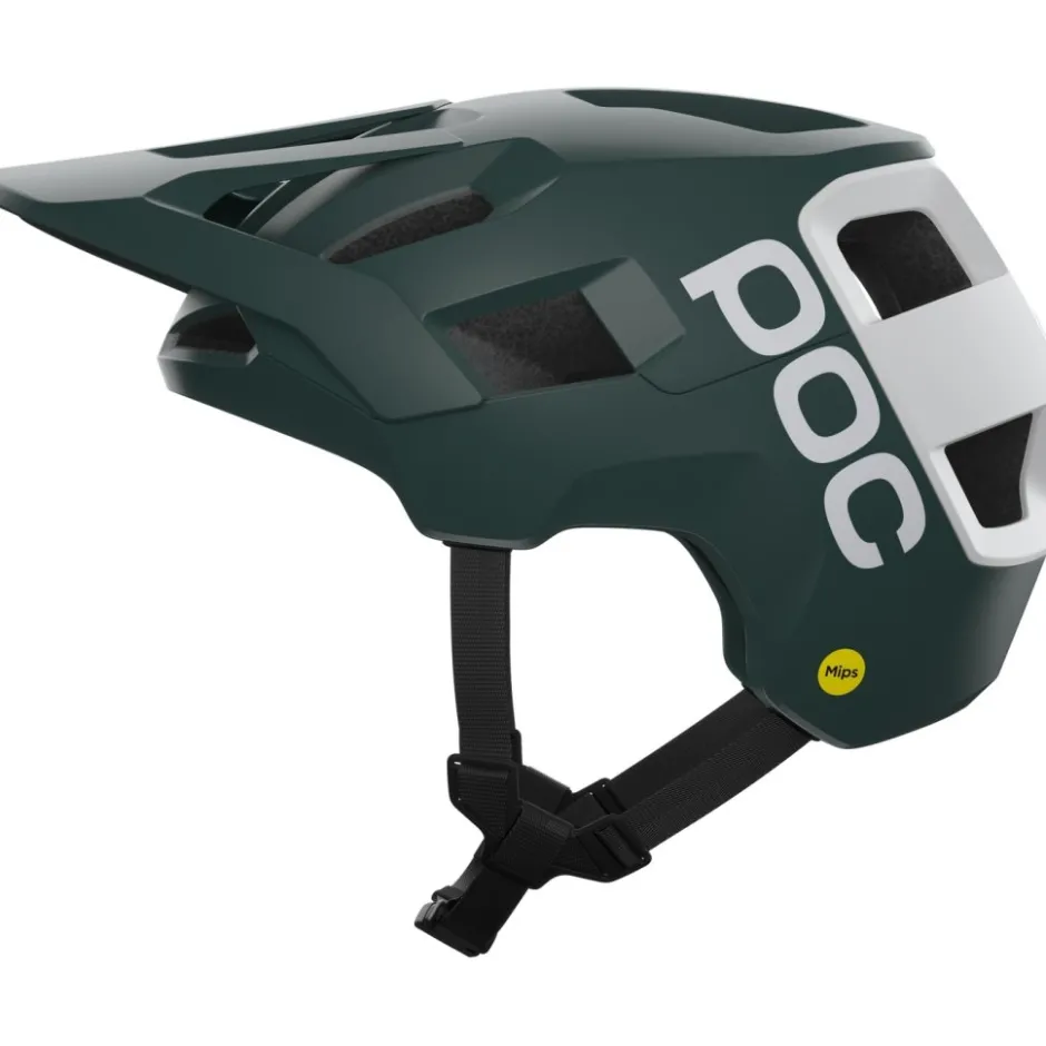 E-Bike Helmen < POC Kortal Race MIPS Helm - 8820 Pargasite Green Matt/Hydrogen White Matt