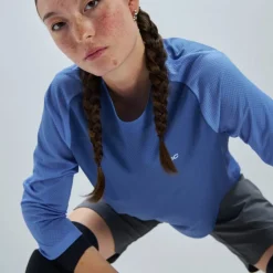 Mtb-Shirts < POC Motion Air Dame hirt met 3/4 mouwen - 1671 Bazzite Blue