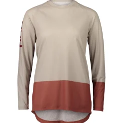 POC MTB Pure Fietsshirt met Lange Mouwen Dames - 1821 Light Sandstone Beige/Himalayan Salt