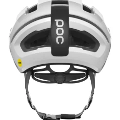Racefietshelmen|Gravelhelmen < POC One Air IP He - 8878 Hydrogen White/Uraniu Back att with ogo