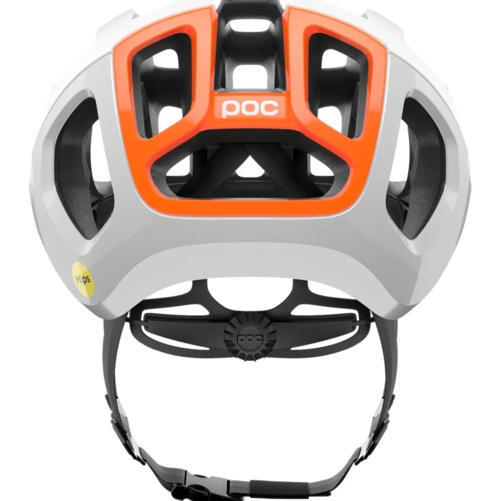 POC Ventral Air MIPS Helm - 9482 Hydrogen White/Fluorescent Orange