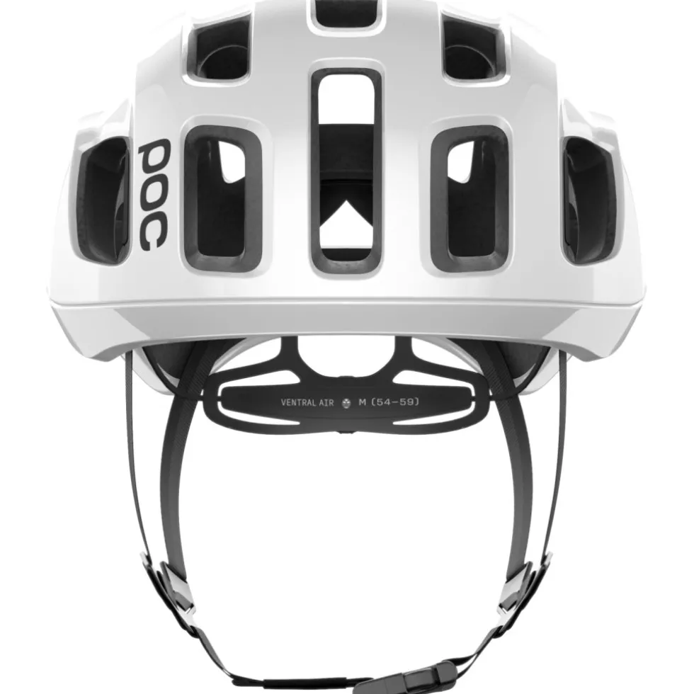 POC Ventral Air MIPS Helm - 8878 Hydrogen White/Uranium Black Matt w. Logo
