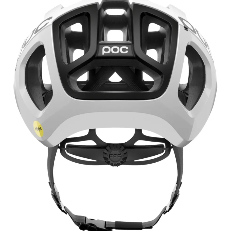 POC Ventral Air MIPS Helm - 8878 Hydrogen White/Uranium Black Matt w. Logo