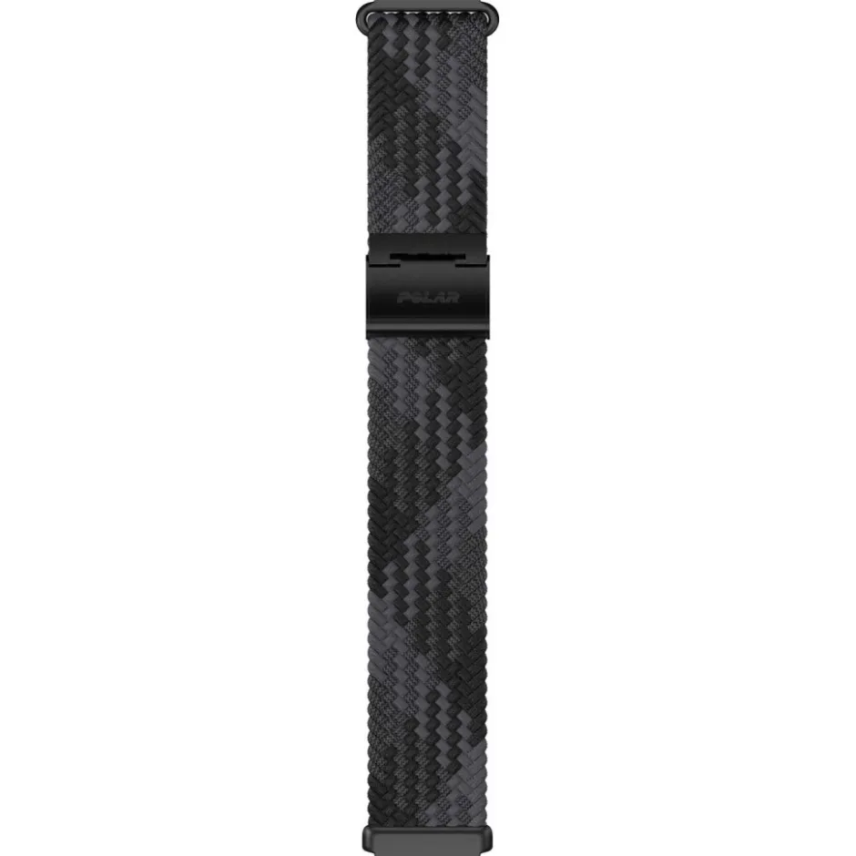 Sporthorloges|Sporthorloges < Polar Armband van Gevlochten Garen 20mm - zwart