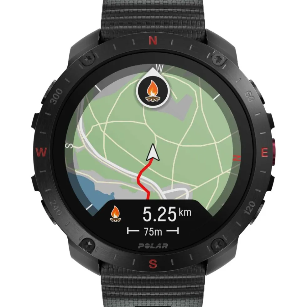 Polar Grit X2 Pro GPS Multisporthorloge Hook&Loop - zwart