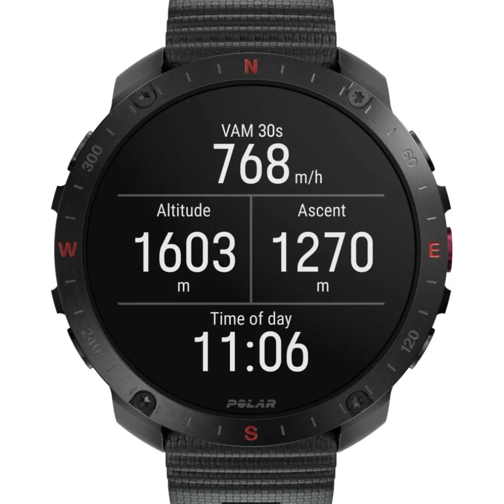 Polar Grit X2 Pro GPS Multisporthorloge Hook&Loop - zwart