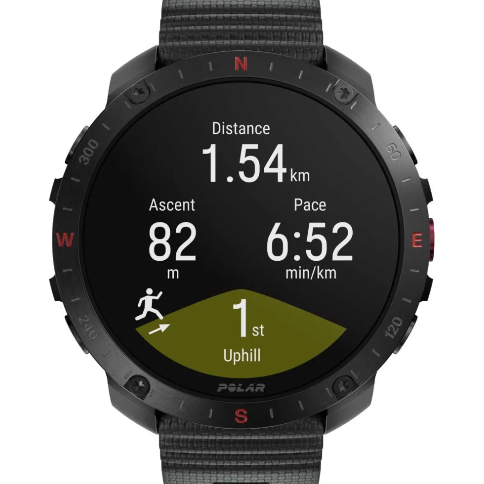Polar Grit X2 Pro GPS Multisporthorloge Hook&Loop - zwart