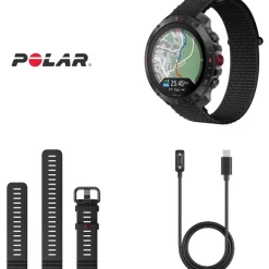 Polar Grit X2 Pro GPS Multisporthorloge Hook&Loop - zwart