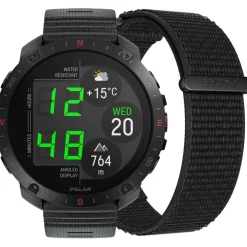 Polar Grit X2 Pro GPS Multisporthorloge Hook&Loop - zwart