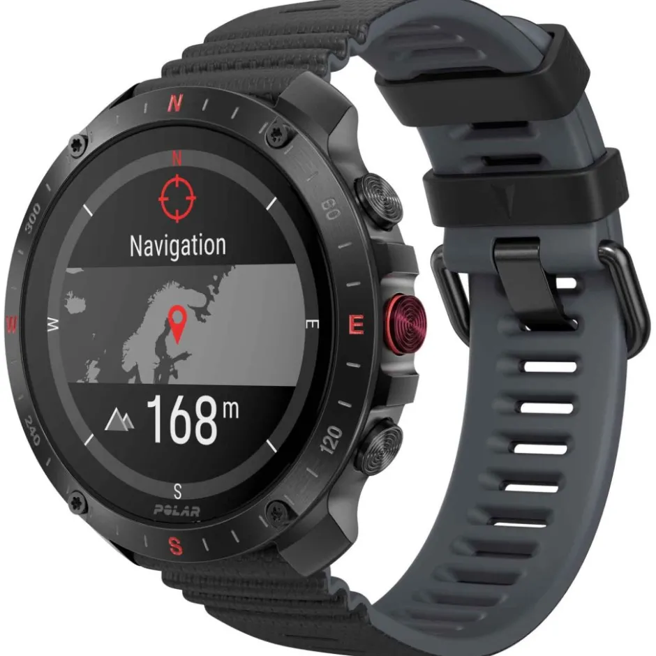 Sporthorloges|Sporthorloges < Polar Grit X2 Pro HR GPS Multisporthorloge + H10 Hartslagsensor - zwart