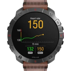 Polar Grit X2 Pro Titanium GPS Multisporthorloge - Brons (Leren Polsband)