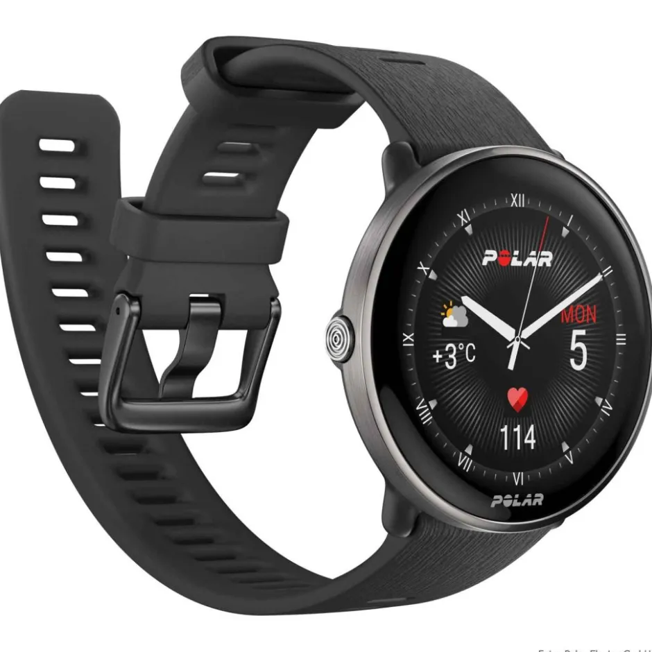 Sporthorloges|Sporthorloges < Polar Ignite 3 Titanium GPS Fitnesshorloge - Black (Siliconen polsbandje)