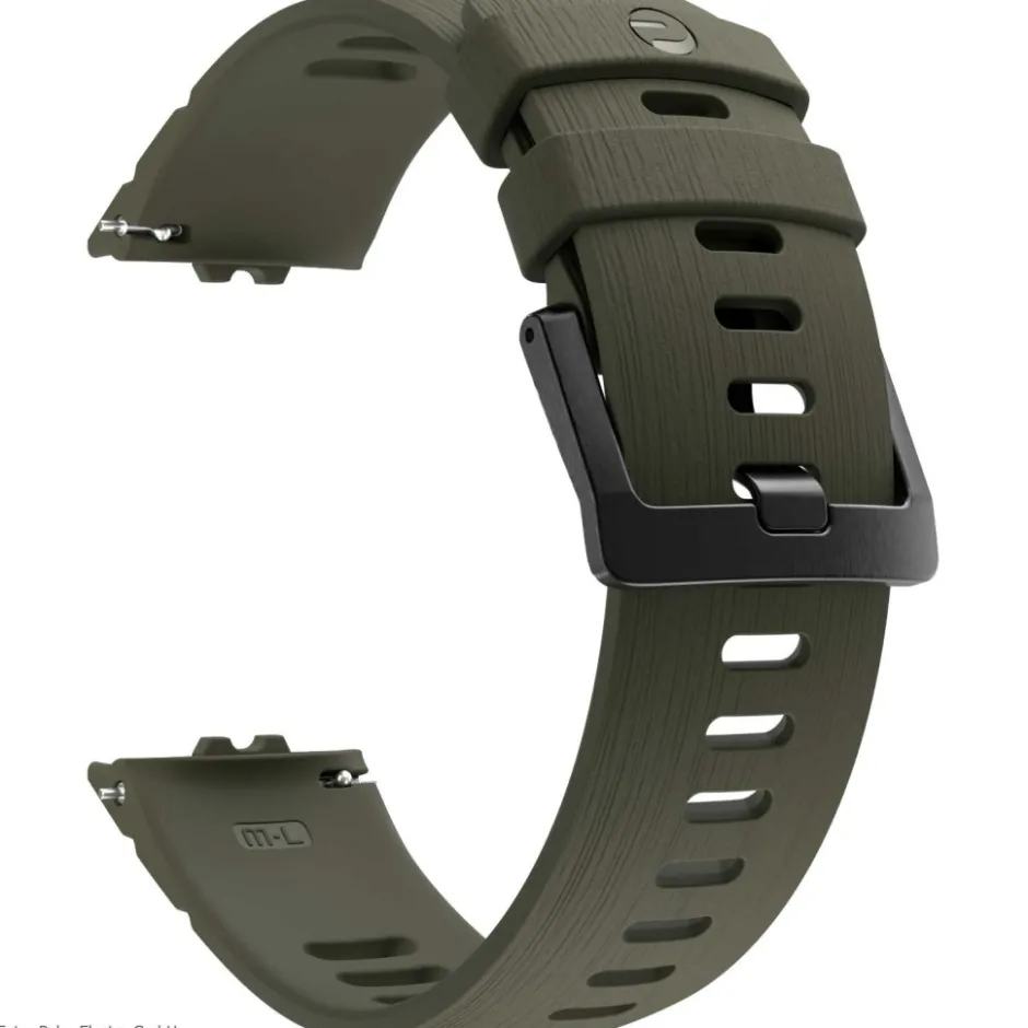 Sporthorloges|Sporthorloges < Polar Street X Polsbandje, 22mm - Forest Green