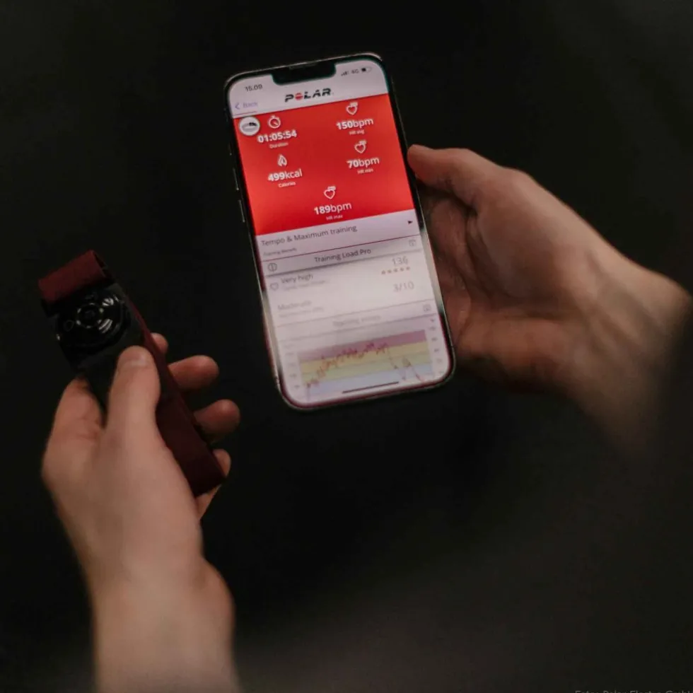 Polar Verity Sense - Optische Hartslagsensor - Donkerrood