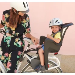 Kinderzitjes < Polisport Bilby Maxi FF Fietsstoeltje voor Kinderen voor Frame - zwart/donkergrijs