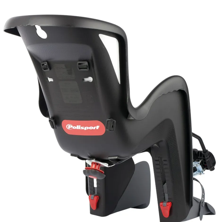 Kinderzitjes < Polisport Bilby Maxi FF Fietsstoeltje voor Kinderen voor Frame - zwart/donkergrijs