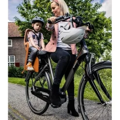 Polisport Groovy Maxi CFS Fietsstoeltje voor Kinderen voor Bagagedrager - zwart/donkergrijs