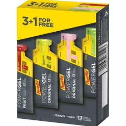 Powerbar PowerGel Multiflavour Pack - Koolhydraat Gel - 3 + 1 gratis (41g elk)