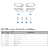 Opzetsturen|Opzetsturen < Profile Design Bracket Kit - ASC Pro | Basishouder voor Opzetstuur | Offset 5mm