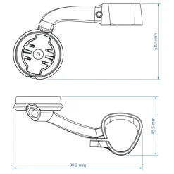 Profile Design Fietscomputerhouder - Type Garmin | voor 52 ASA Verlengstukken
