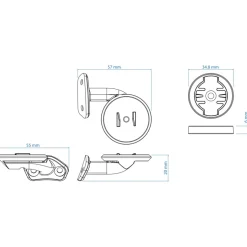 Profile Design Fietscomputerhouder - Type Garmin | voor ASC Pro Verlengstukken