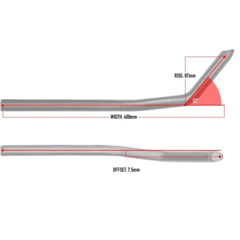 Opzetsturen|Opzetsturen < Profile Design Opzetstuur - Sonic | Ergo | 52a | Aluminium