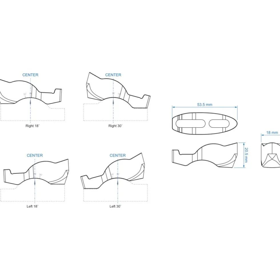 Profile Design Riser Kit - Adapters | A3 Tilt Booster | 15°