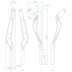 Opzetsturen|Opzetsturen < Profile Design Verlengstukken - 43 ASC | Carbon - 340mm