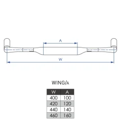 Profile Design Wing/a Basisstuur - 31.8 | Aluminium