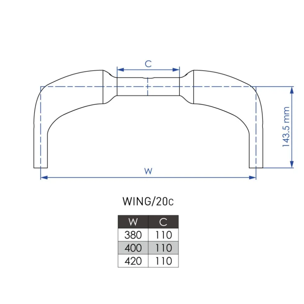 Profile Design Wing/20c Basisstuur - 31.8 | Carbon