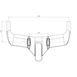 Sturen < Profile Design Wing Ultimate S Basisstuur - Geïntegreerde Stuurpen | Carbon - 420mm