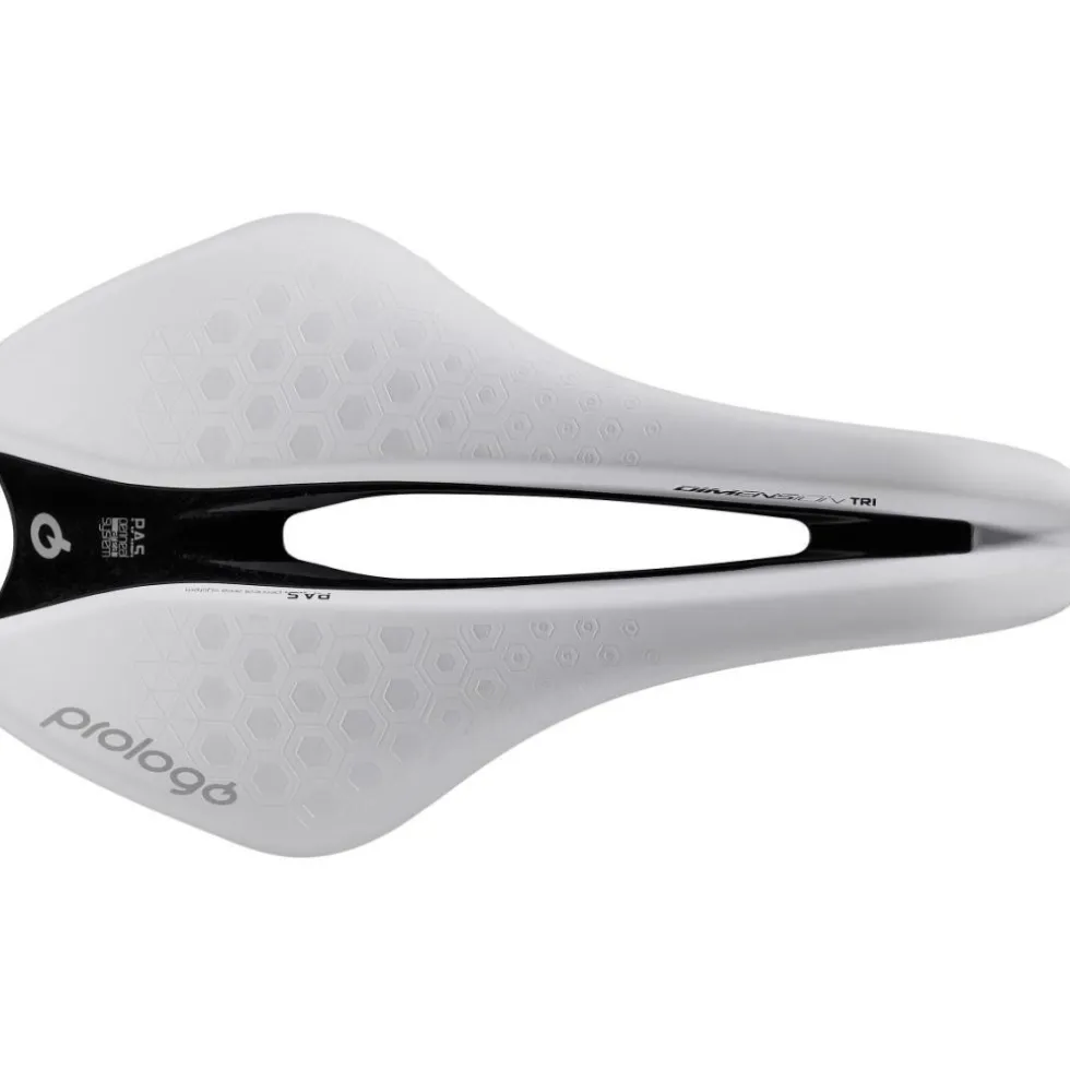 Prologo Dimension Tri Pas Nack Saddle - white / silver