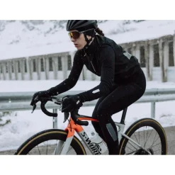 Q36.5 Adventure Winter Fietsbroek met Bretels Dames - zwart