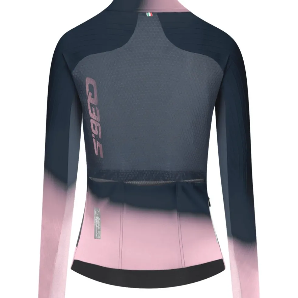 Q36.5 Gregarius Hybrid Light Collar Fade Dames shirt met lange mouwen - nautica blue