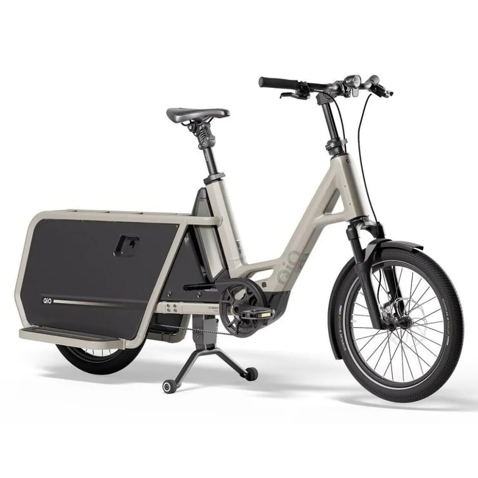 Elektrische Fietsen|Elektrische Bakfietsen < QiO LONG CLAx | ENVIOLO HD Automatiq - 20" Elektrische Bakfiets - 2026 - lunar white matt