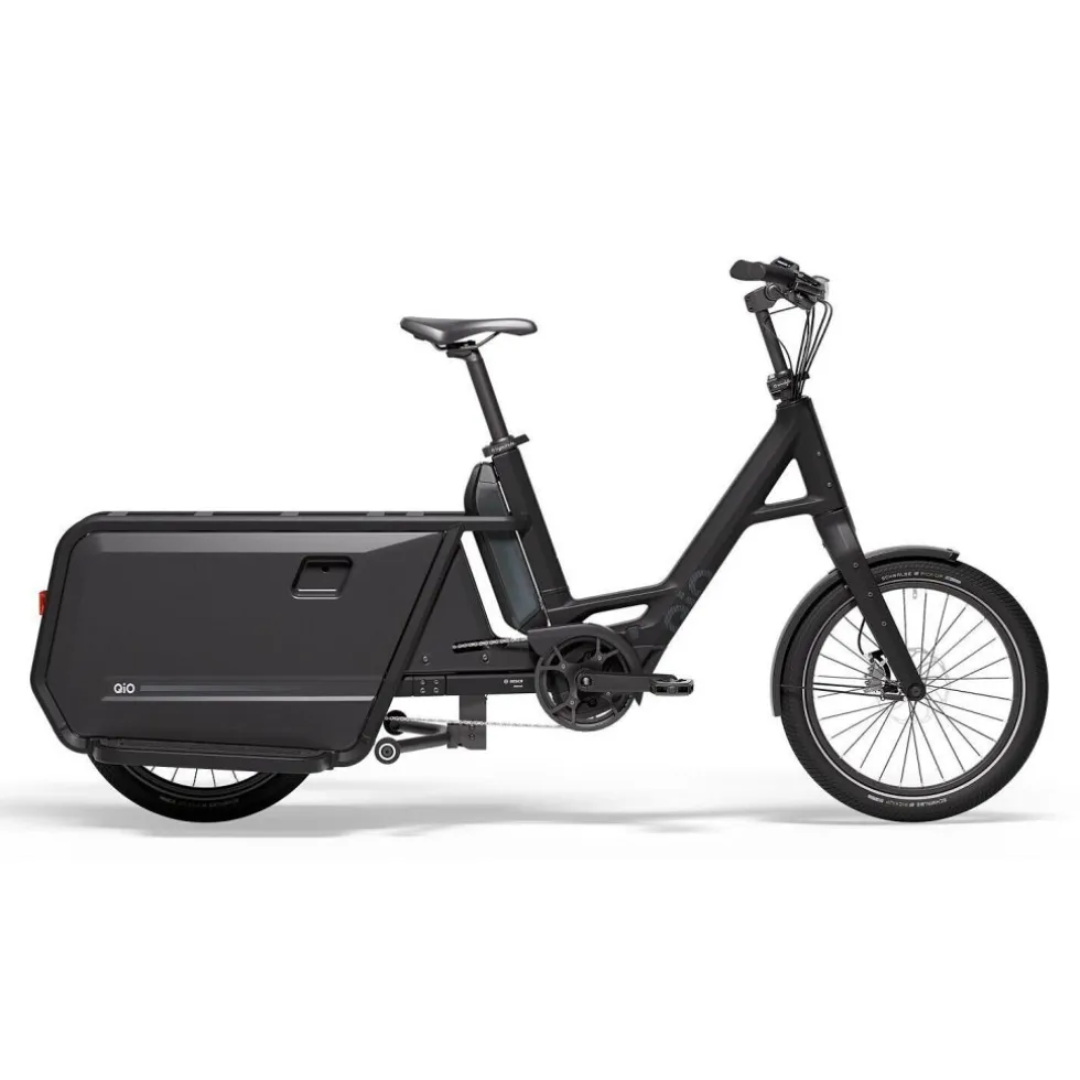 QiO LONG P9 | 1x9 Shimano CUES - 20" Elektrische Bakfiets - 2026 - night black matt