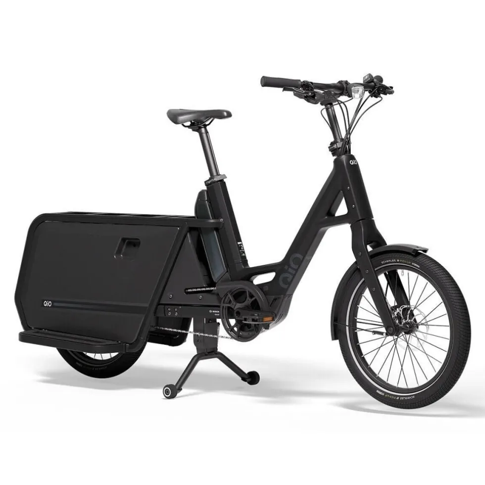 QiO LONG P9 | 1x9 Shimano CUES - 20" Elektrische Bakfiets - 2026 - night black matt