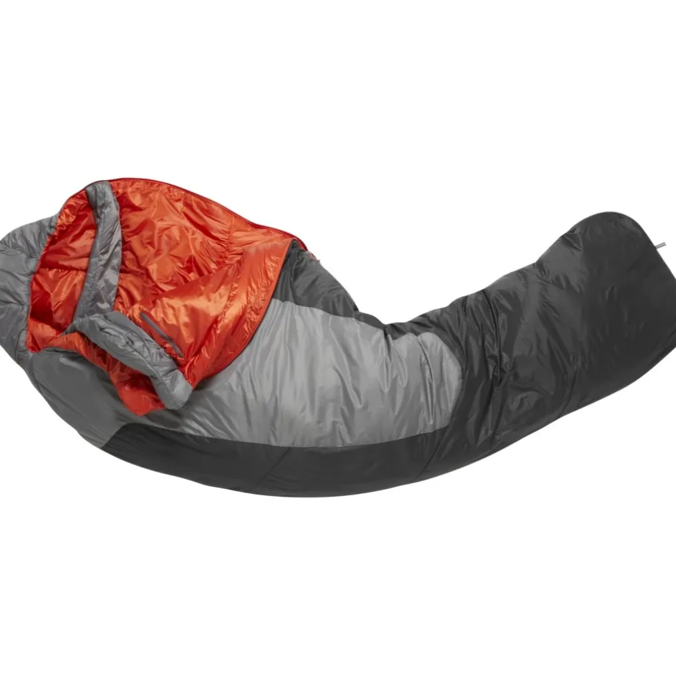 Rab Solar Ultra 1 Slaapzak - Lang - Rits links - granite