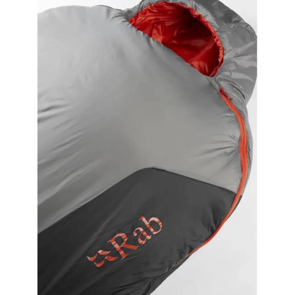 Rab Solar Ultra 1 Slaapzak - Lang - Rits links - granite