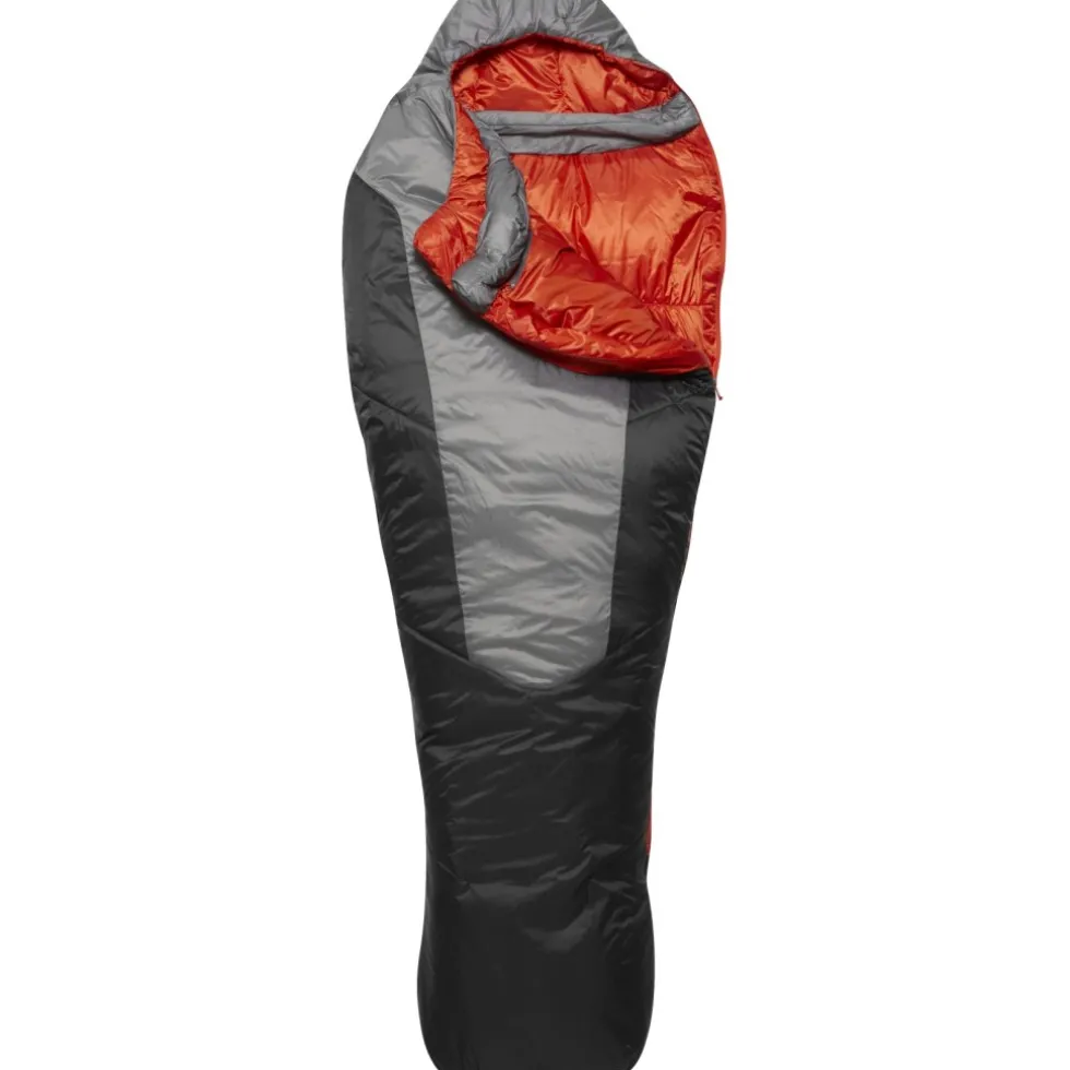 Rab Solar Ultra 1 Slaapzak - Lang - Rits links - granite