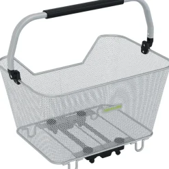 Achtermanden < Racktime BASKIT Deluxe Fietsmand Bagagedrager 23L - Zilver