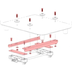 Racktime Offset Bridge for Baskit - 13087 - silver