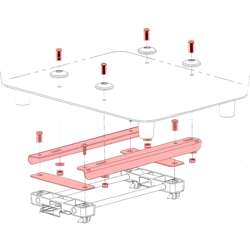 Racktime Offset Bridge for Baskit - 13087 - silver