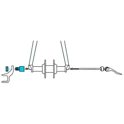 Radoxx Components Trailer AxXle Adapter - voor Fietskarren | Snelspanner (QR)