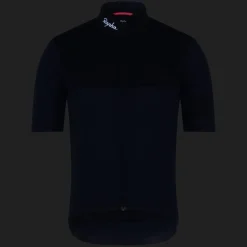 Rapha Brevet E. Fietsshirt met Korte Mouwen Heren - dark navy/white