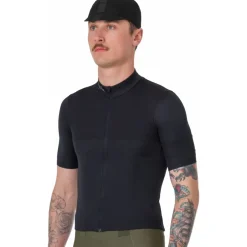 Rapha Brevet E. Fietsshirt met Korte Mouwen Heren - zwart/grijs