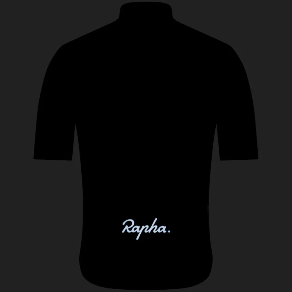 Rapha Brevet E. Fietsshirt met Korte Mouwen Heren - zwart/grijs