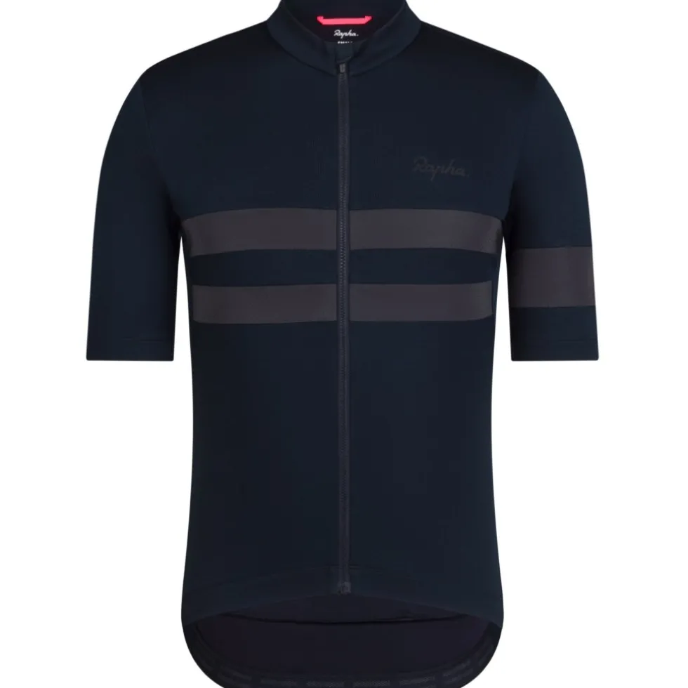 Rapha Brevet Fietsshirt met Korte Mouwen Heren - zwart/zwart