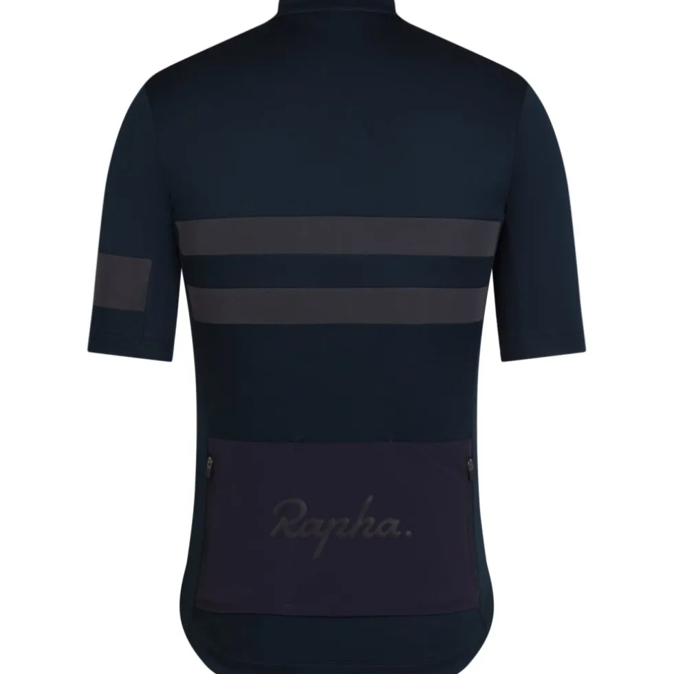 Rapha Brevet Fietsshirt met Korte Mouwen Heren - zwart/zwart